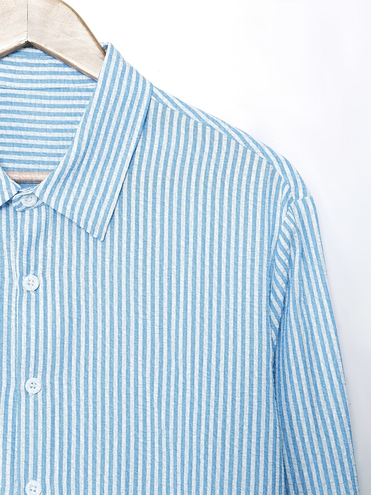 Spencer | Textured Striped Long-Sleeve Shirt