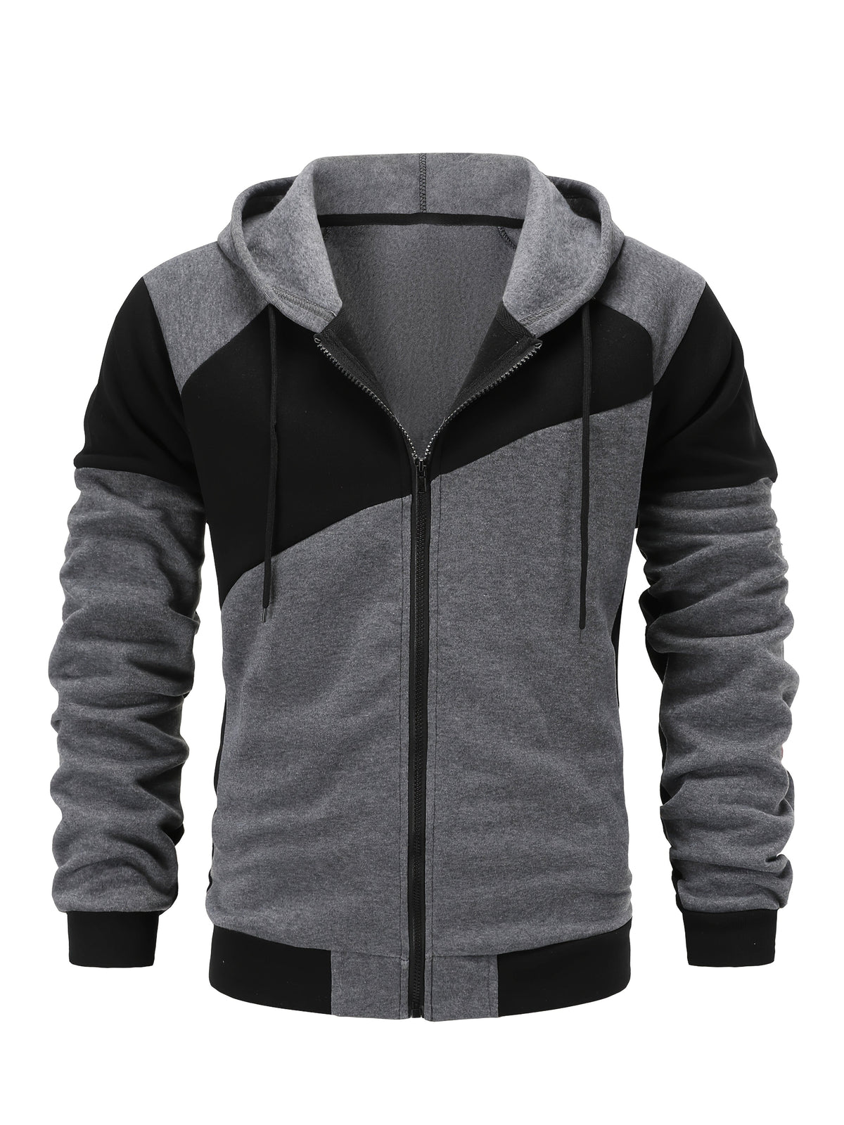 Bryce | Color Block Zip-Up Hooded Jacket