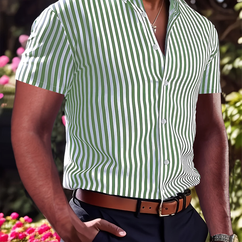 Grant | Refined Striped Short Sleeve Shirt
