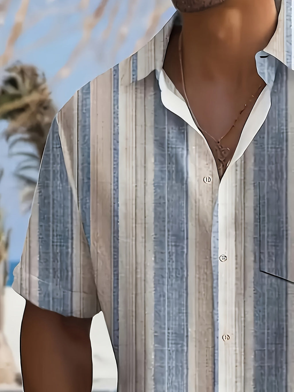 Gregory | Relaxed Striped Short Sleeve Shirt