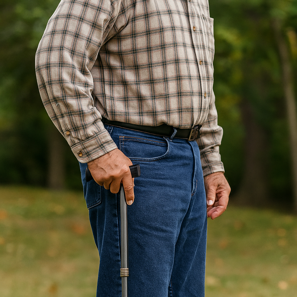 EasyFold Chrome Folding Cane