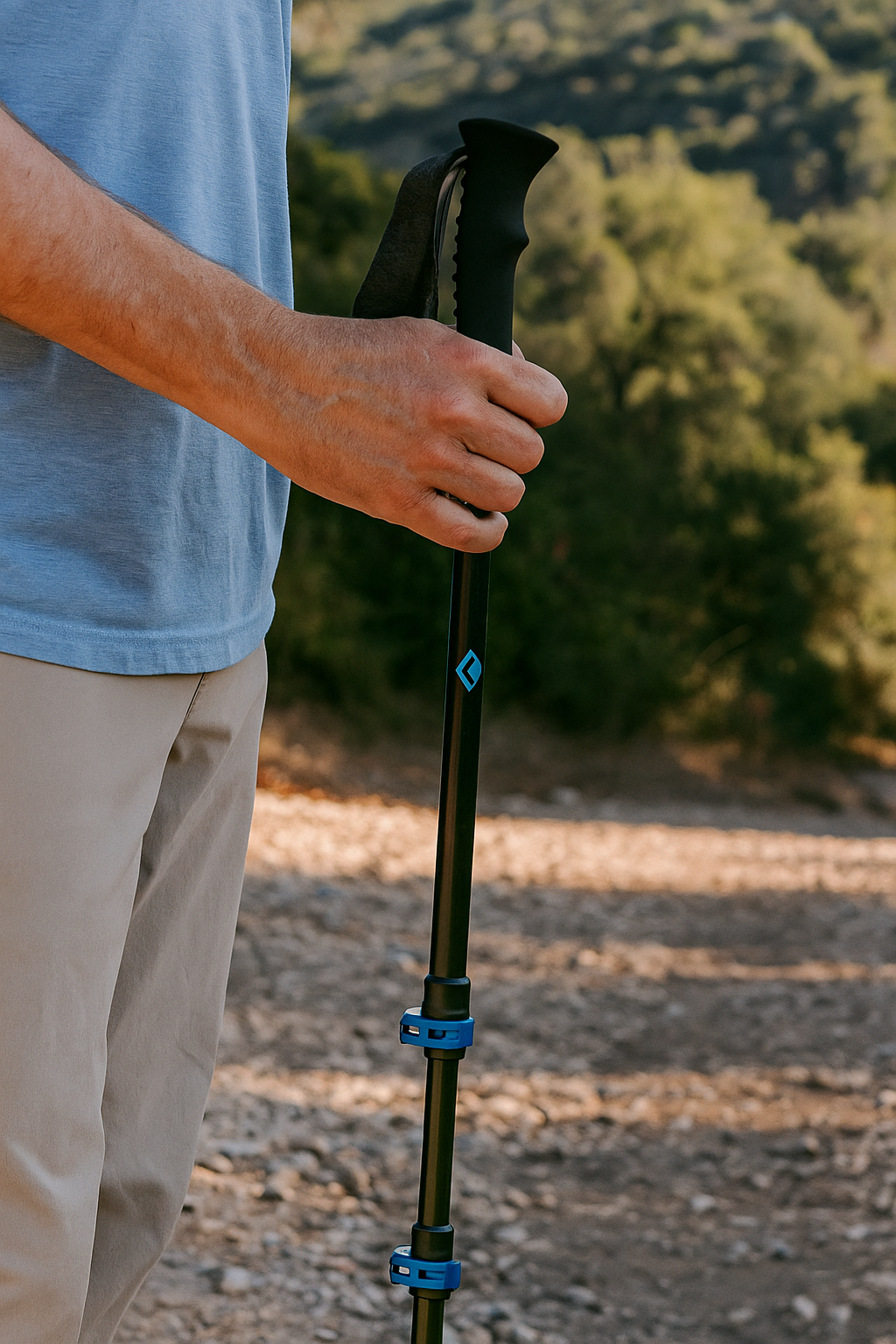 SP 6 Series Black Handle Trekking Poles