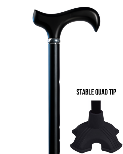 3D Matte Adjustable Cane w/Quad Tip