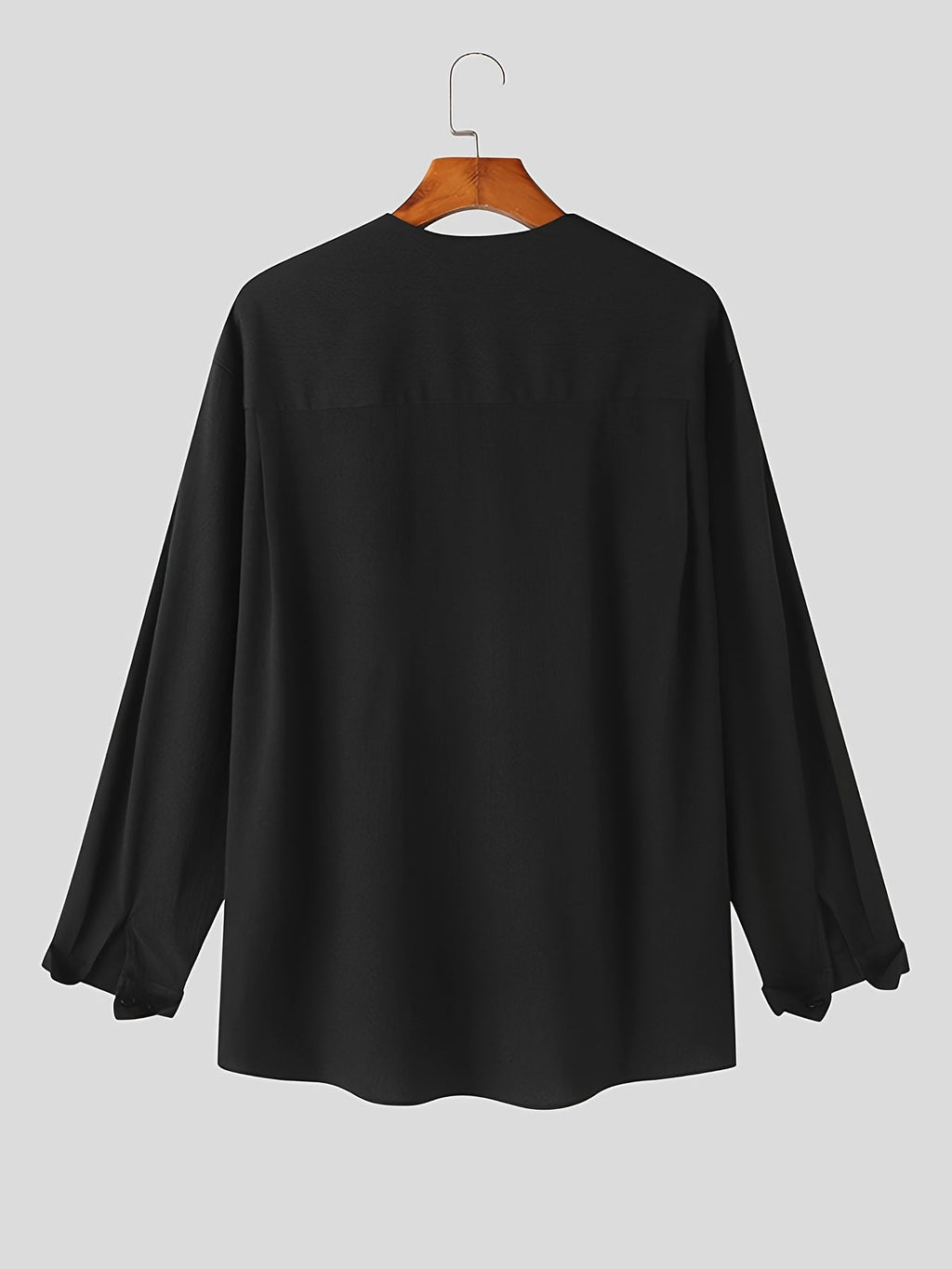 Franklin | Collarless V-Neck Shirt