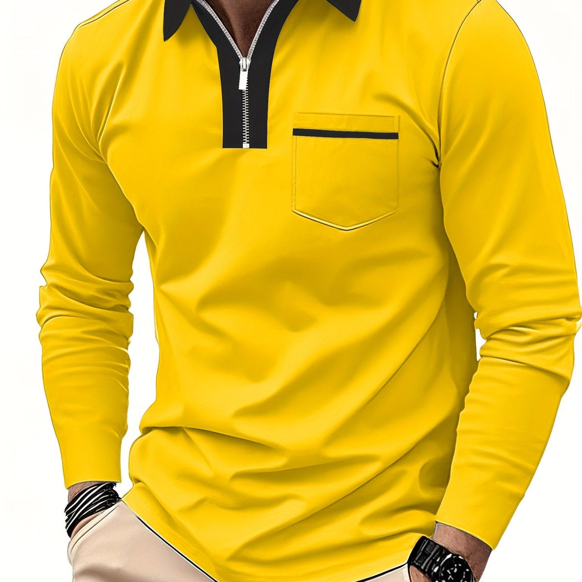 Curtis | Refined Zip-Collar Polo Shirt