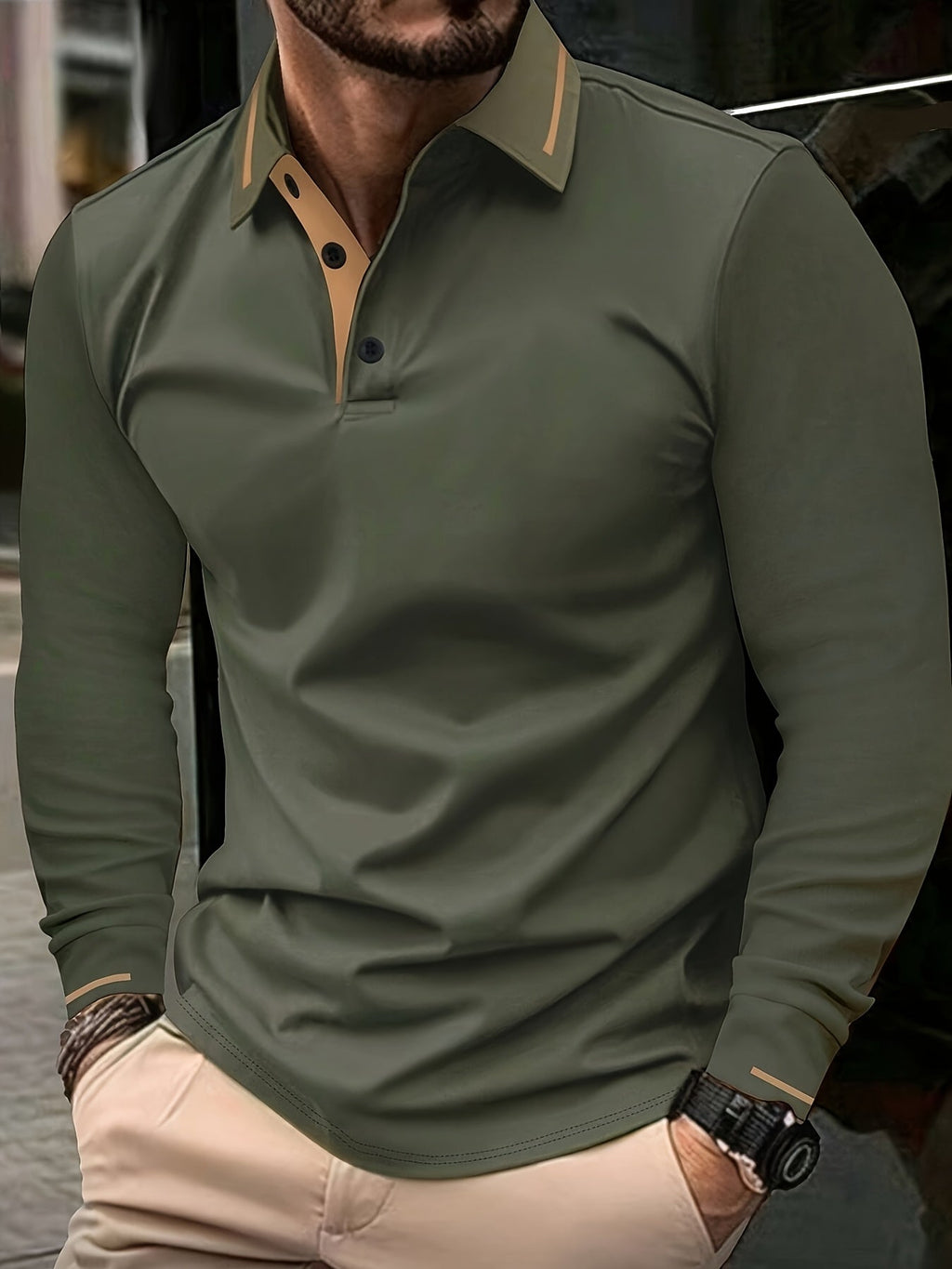 Dalton | Refined Long-Sleeve Polo Shirt