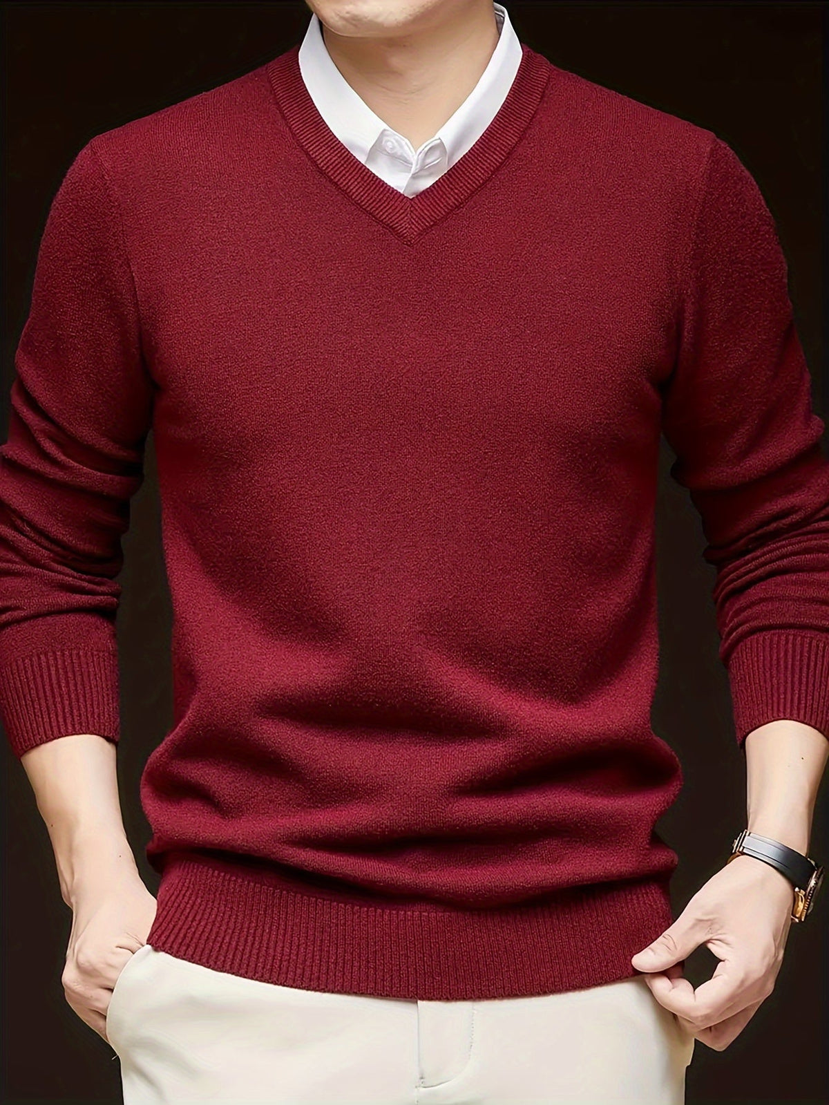 Hugh | Refined V-Neck Sweater