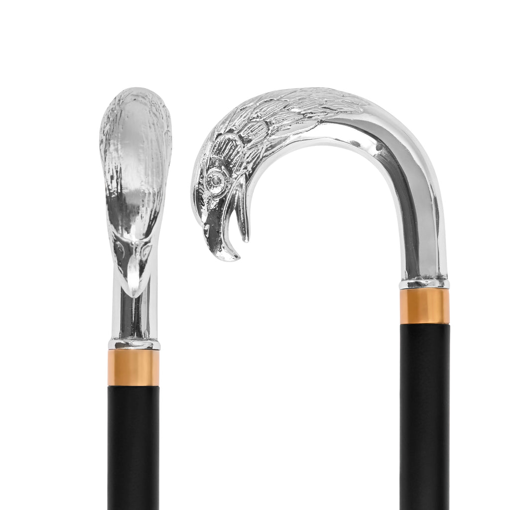 Chrome Eagle Head Collector's Sword Cane