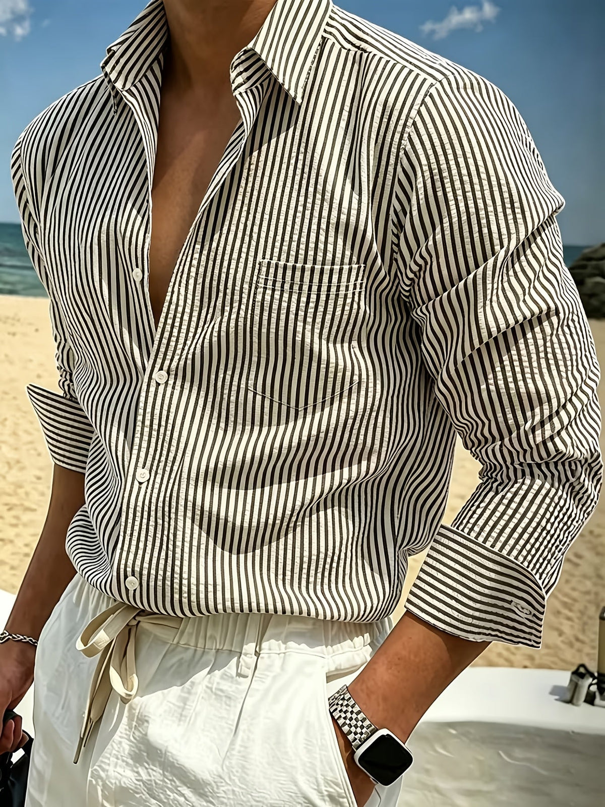 Bennett | Striped Long Sleeve Shirt