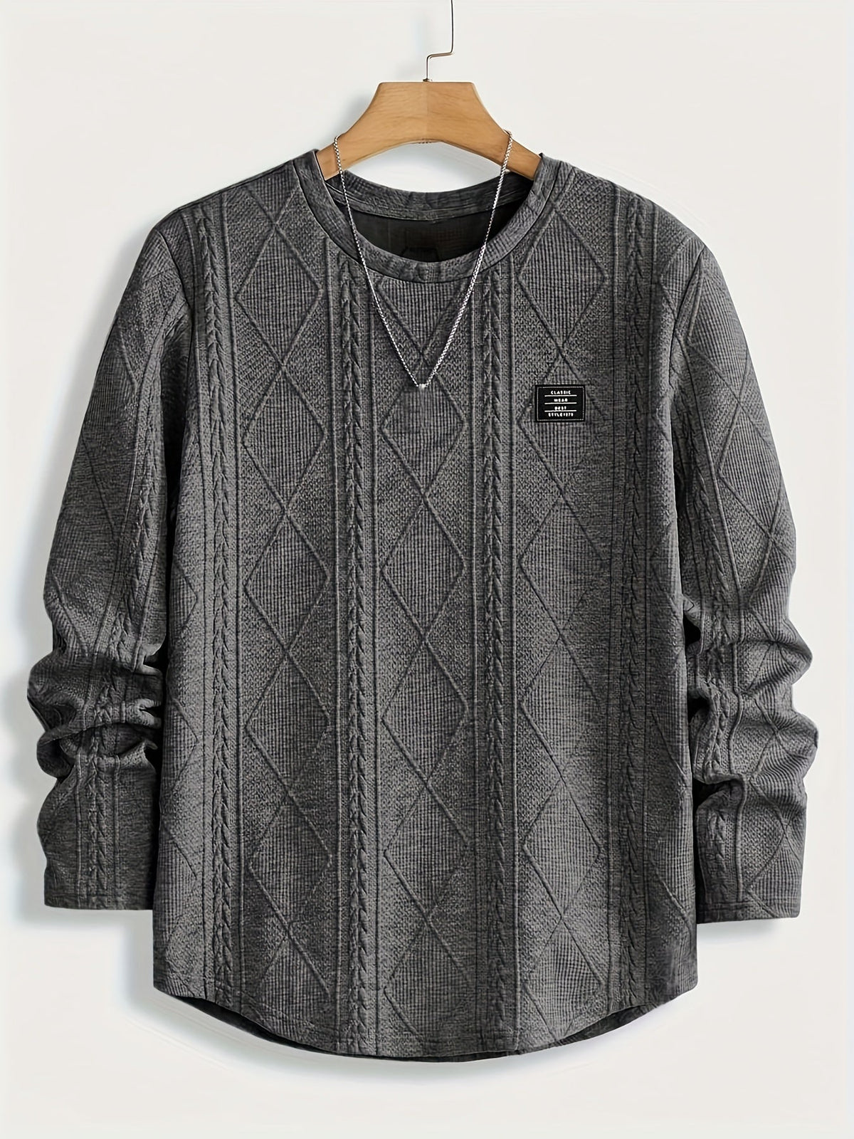Edwin | Textured Crew Neck Top
