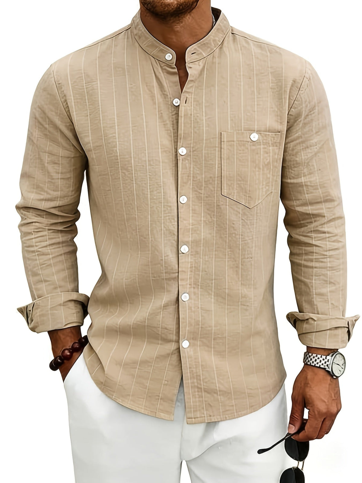 Edward | Striped Button-Up Shirt