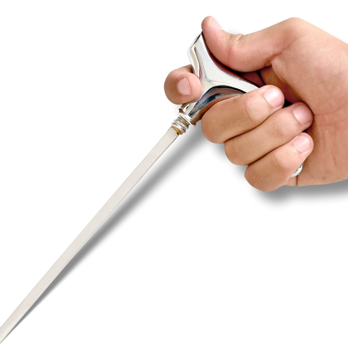 Chrome Derby Handle Collector's Sword Cane