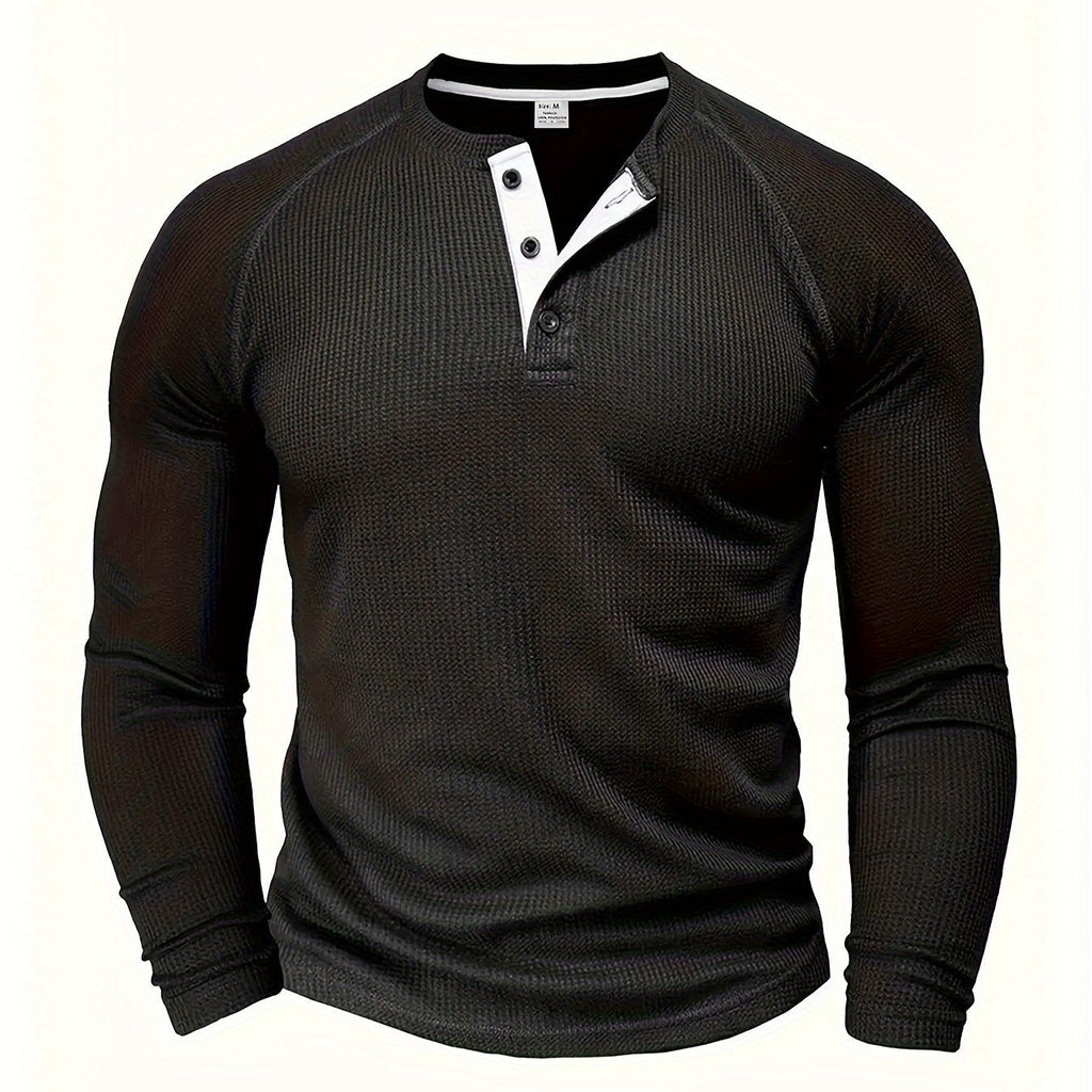 Graham | Classic Button Henley Shirt