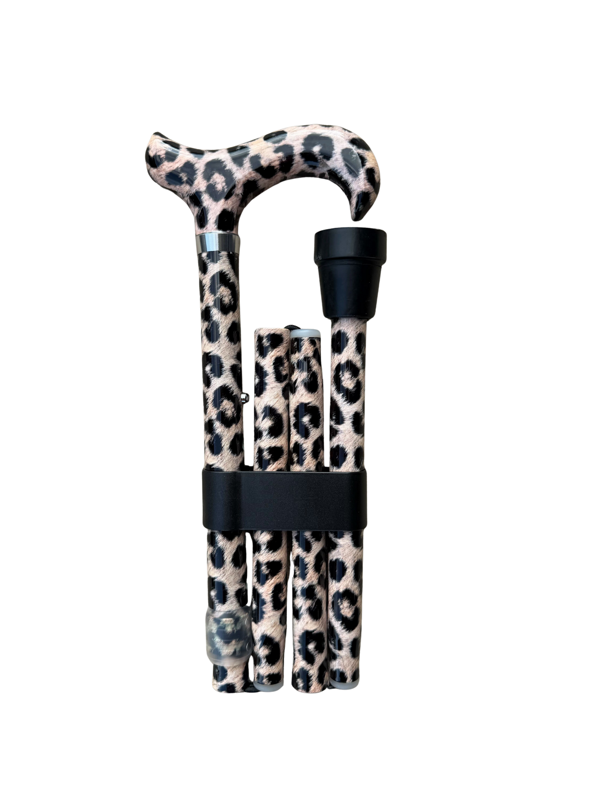 Classic Leopard Folding Cane