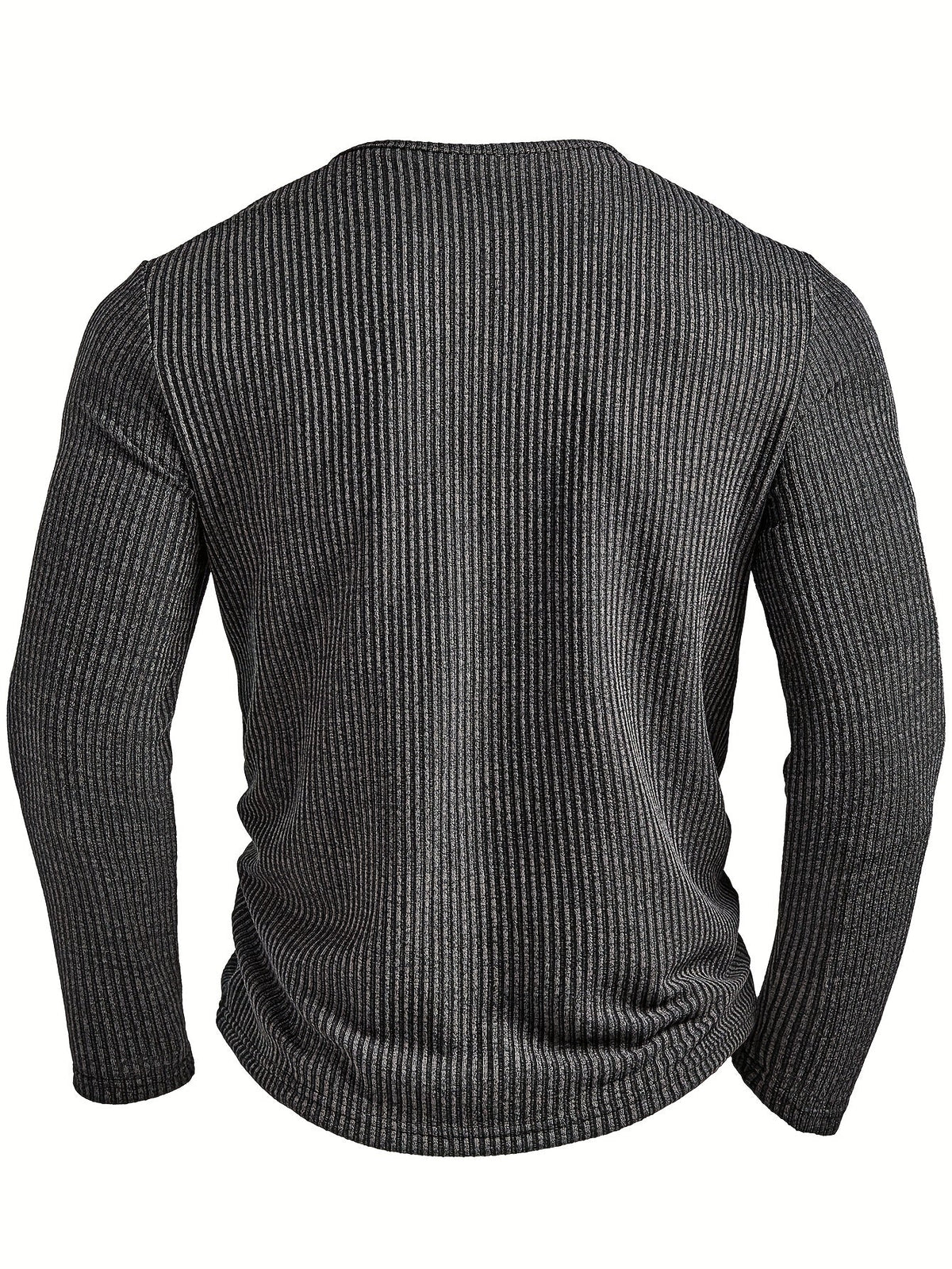 Griffin | Textured Ribbed Henley Shirt