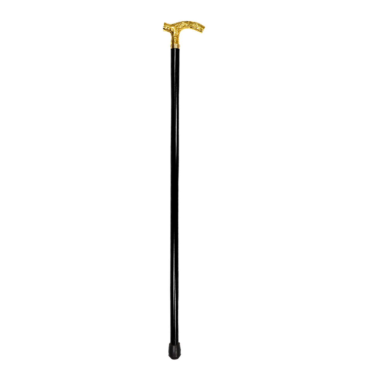 Embossed Brass Derby Cane with Black or Walnut Finish Shaft