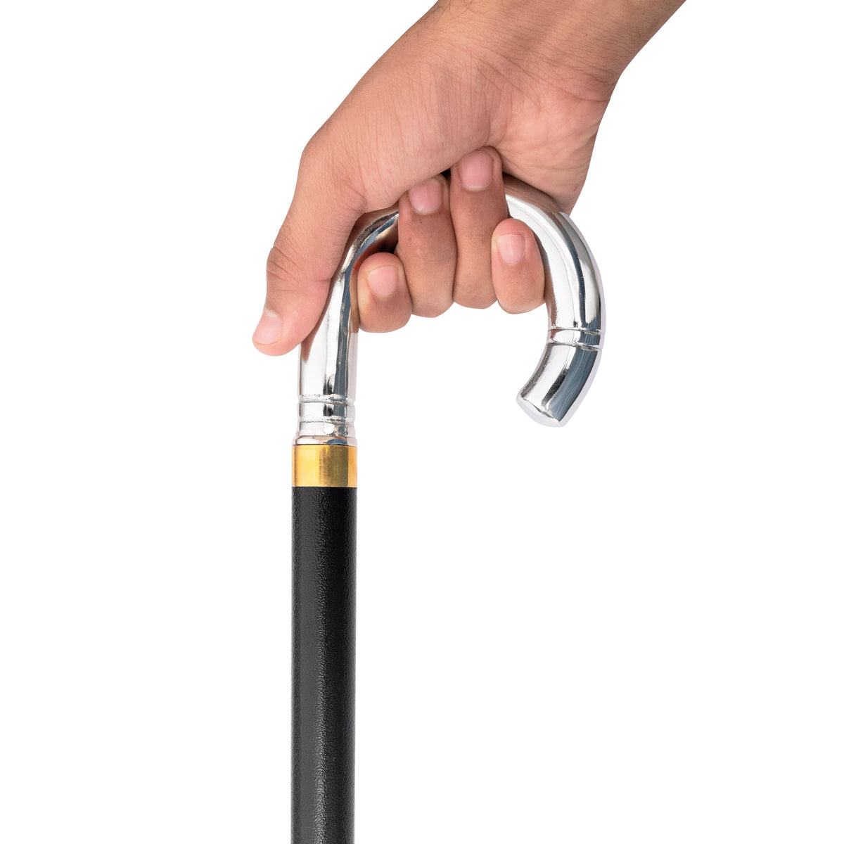 Chrome Classic Handle Sword Cane