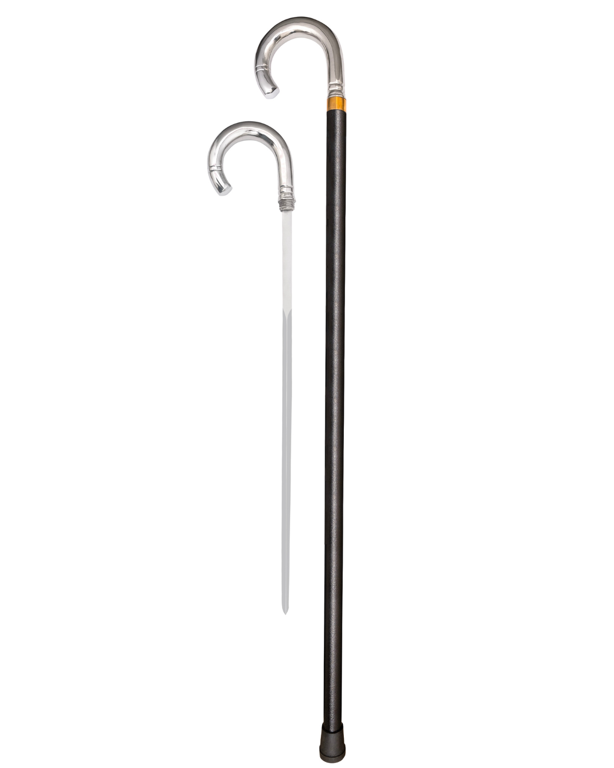 Chrome Classic Handle Sword Cane