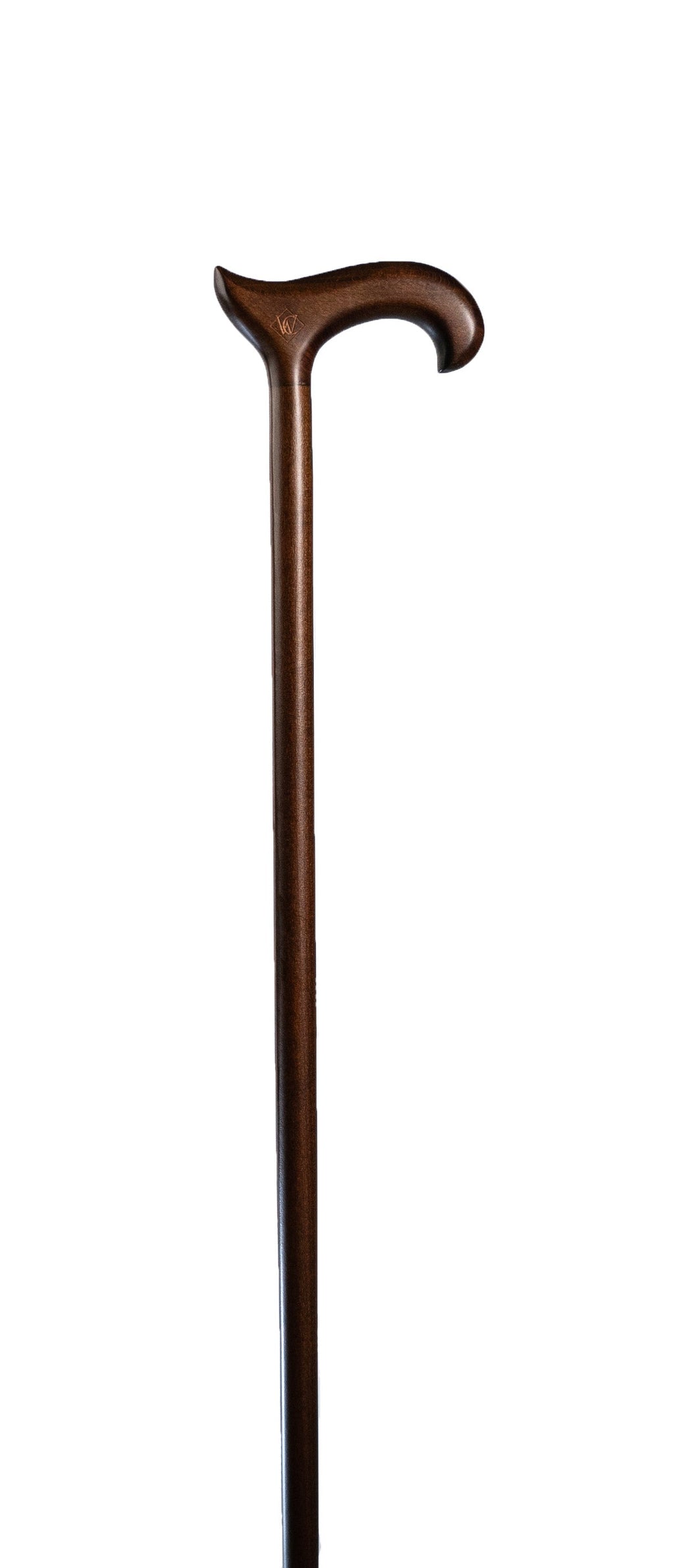 Classic Derby Handle Walking Cane in Black or Walnut