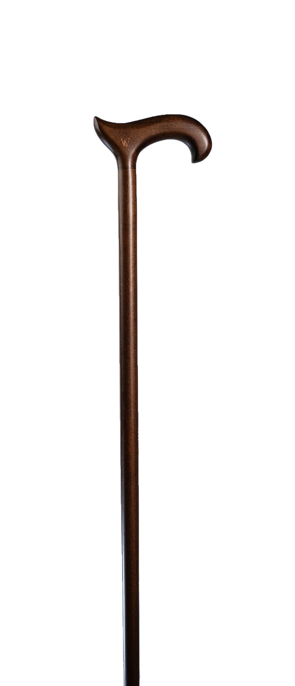 Classic Derby Handle Walking Cane in Black or Walnut