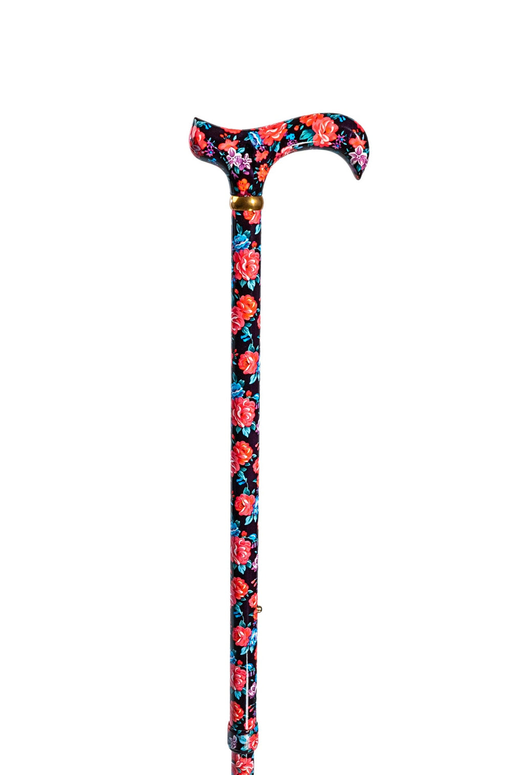 Midnight Flowers Designer Adjustable Cane