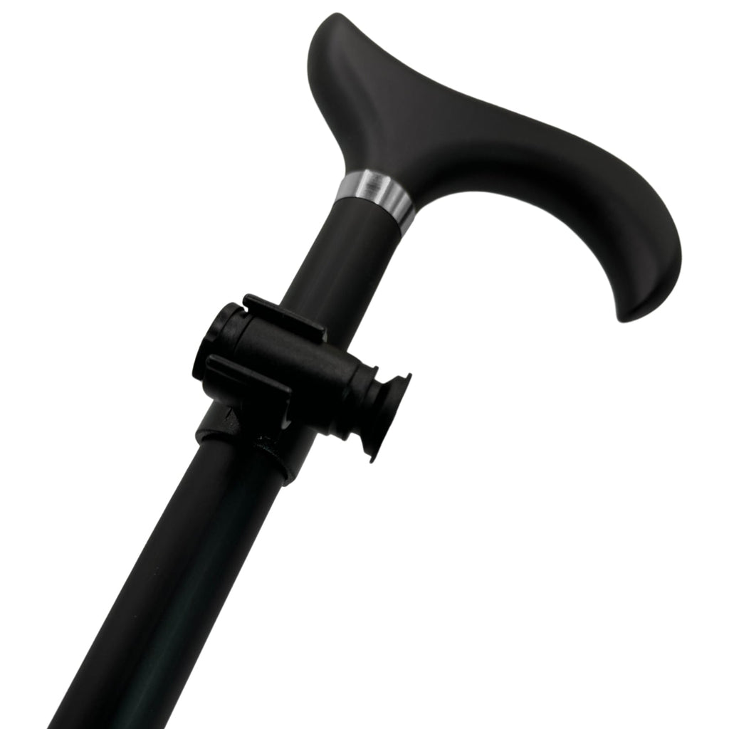3D Matte Black Cane W/CaneBright LED Flashlight