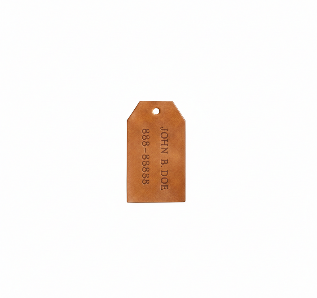 Personalized Leather Cane Tag