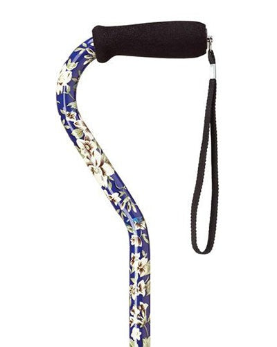 Harvy Fashion Prints Offset Handle Walking Cane - Available in 9 Patterns