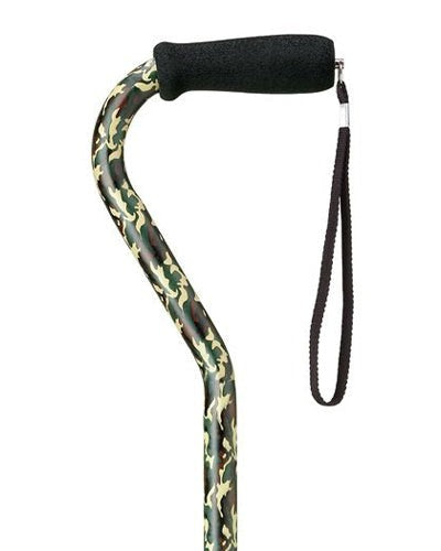 Harvy Fashion Prints Offset Handle Walking Cane - Available in 9 Patterns