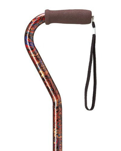 Harvy Fashion Prints Offset Handle Walking Cane - Available in 9 Patterns