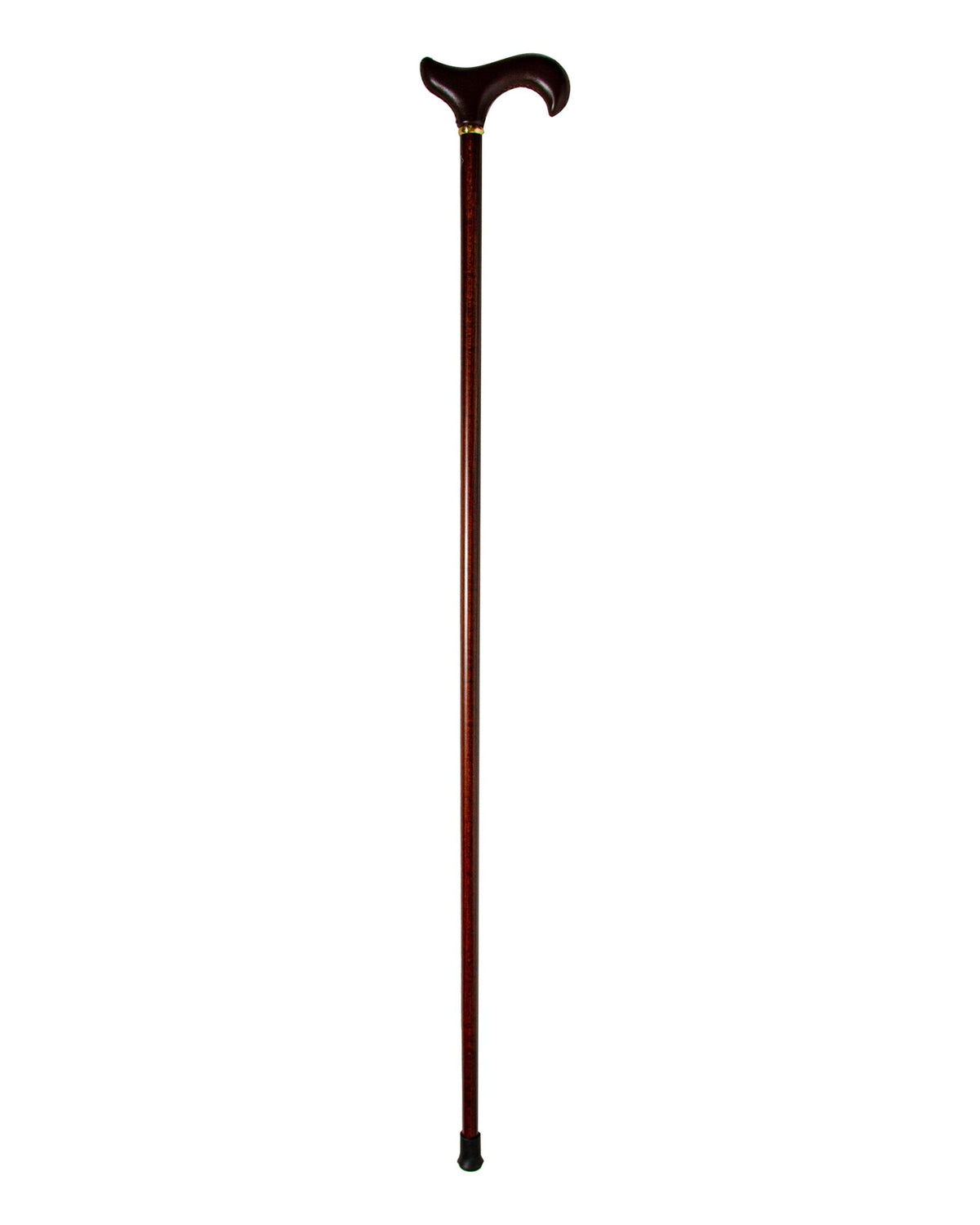 Genuine Leather Derby Walking Cane with Beechwood Shaft