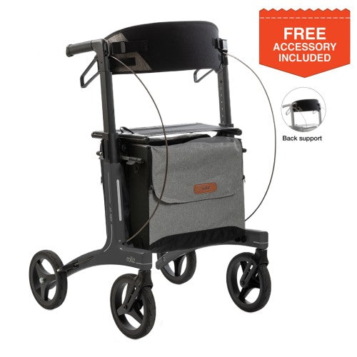 Rollz Air Carbon Rollator- Coal Black