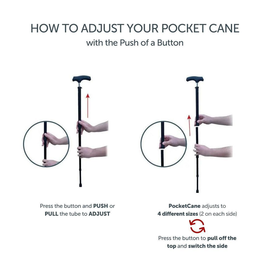 The Portable Pocket Cane with Bag