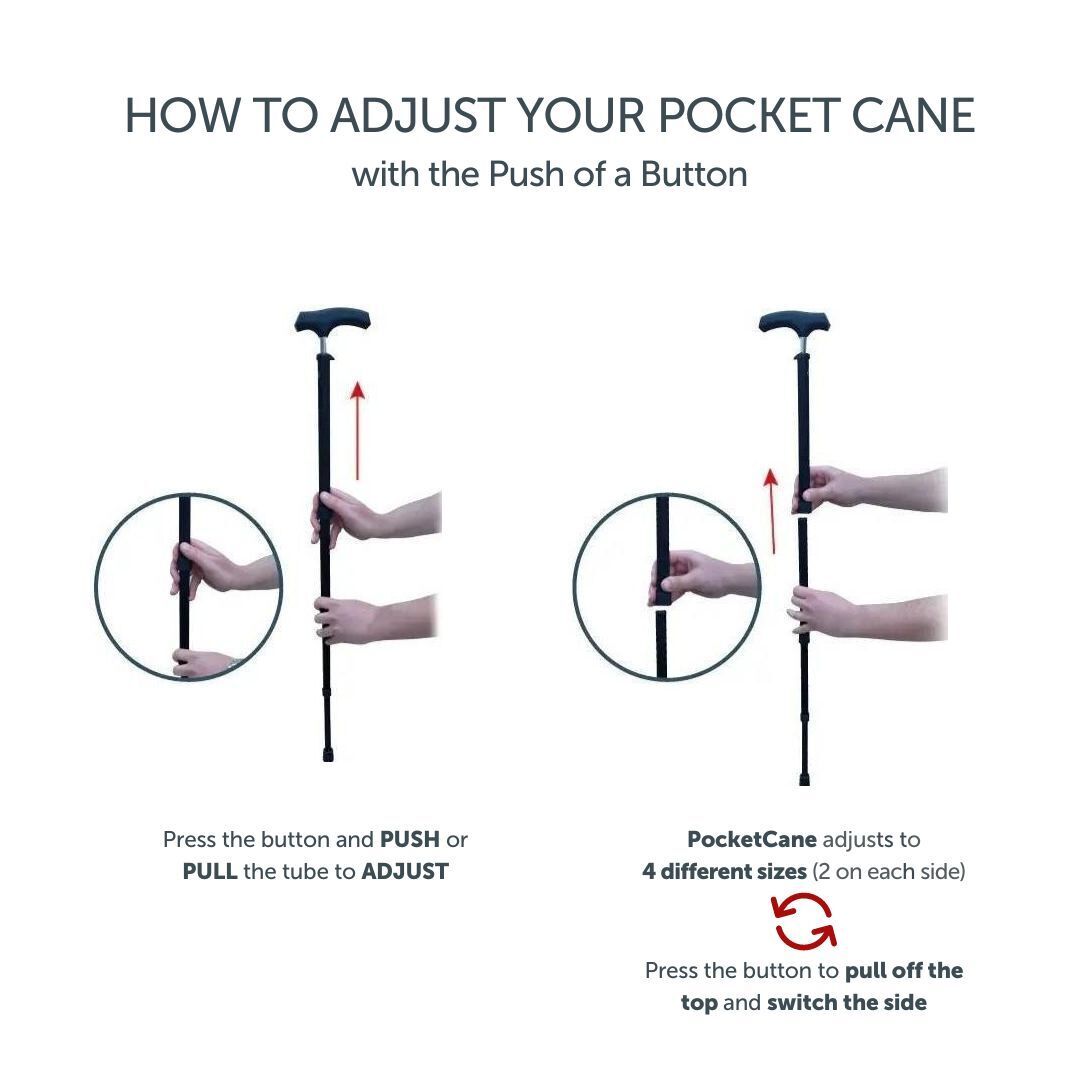 The Portable Pocket Cane with Bag