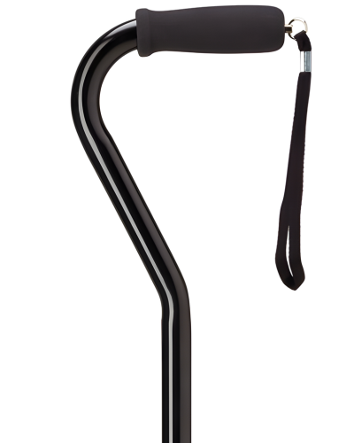 Offset Handle Walking Canes in 7 Solid Colors