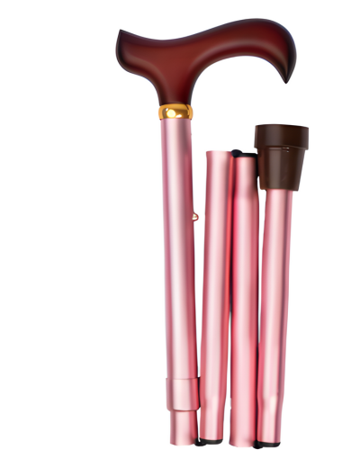 3D Matte Pink Folding Walking Cane