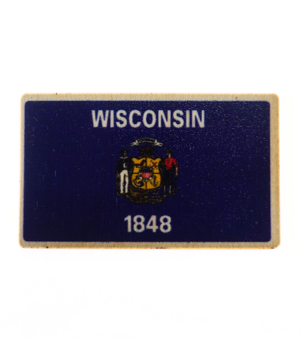 USA State Pride Wood Stickers