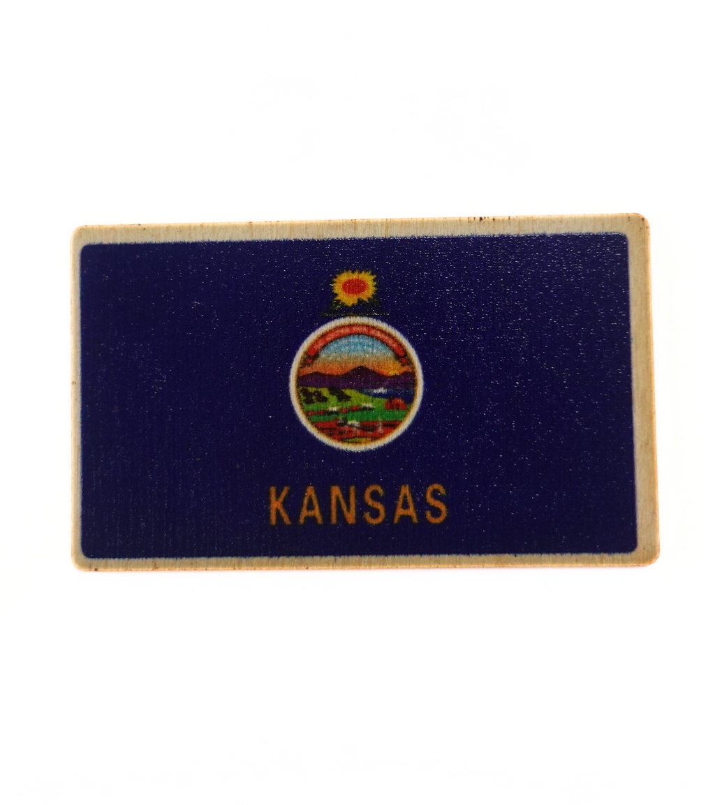 USA State Pride Wood Stickers