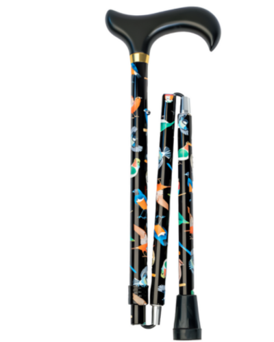 EasyFold Lovebirds Folding Cane