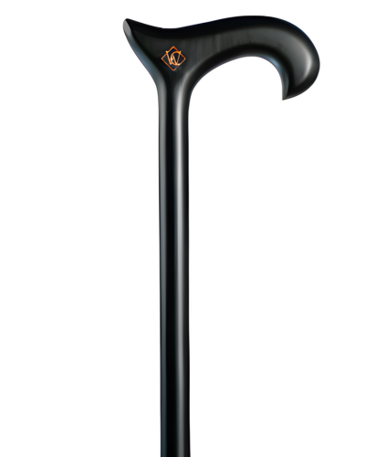 Classic Derby Handle Walking Cane in Black or Walnut