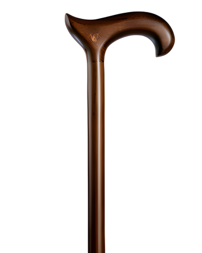 Classic Derby Handle Walking Cane in Black or Walnut