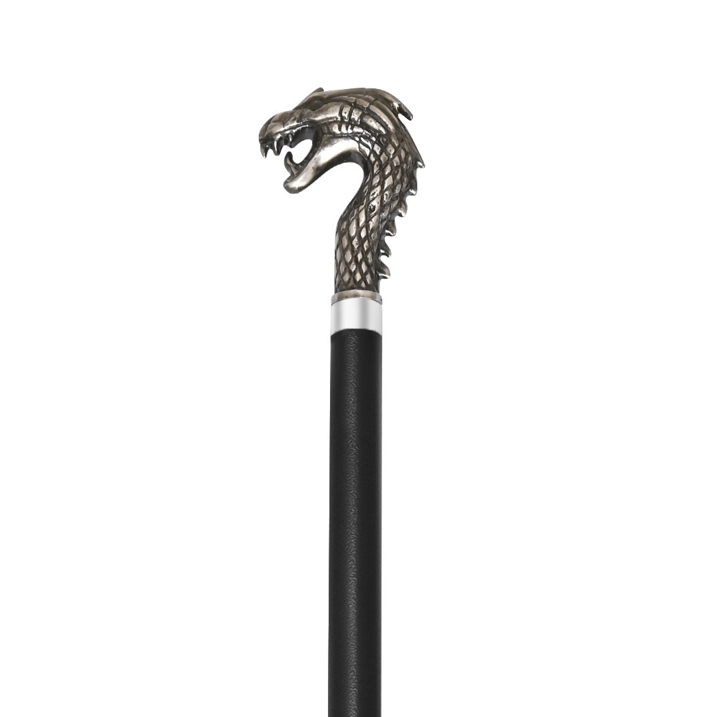 Hematite Dragon Head Collector's Sword Cane