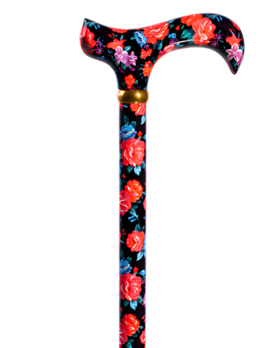 Midnight Flowers Designer Adjustable Cane