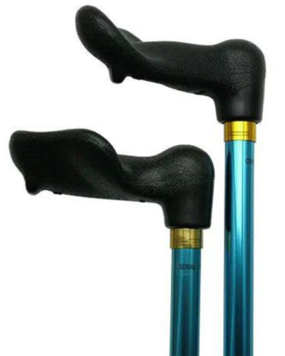 Harvy Palm Grip Walking Cane with Adjustable Aluminum Shaft - 5 Colors
