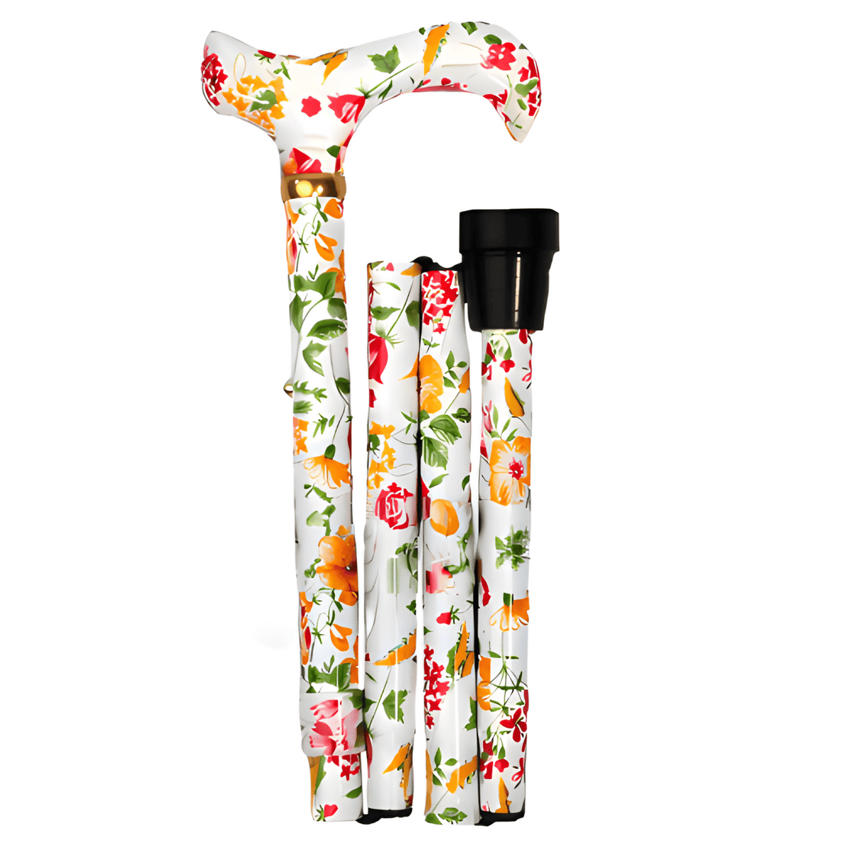 Heaven's Flowers Designer Folding Cane