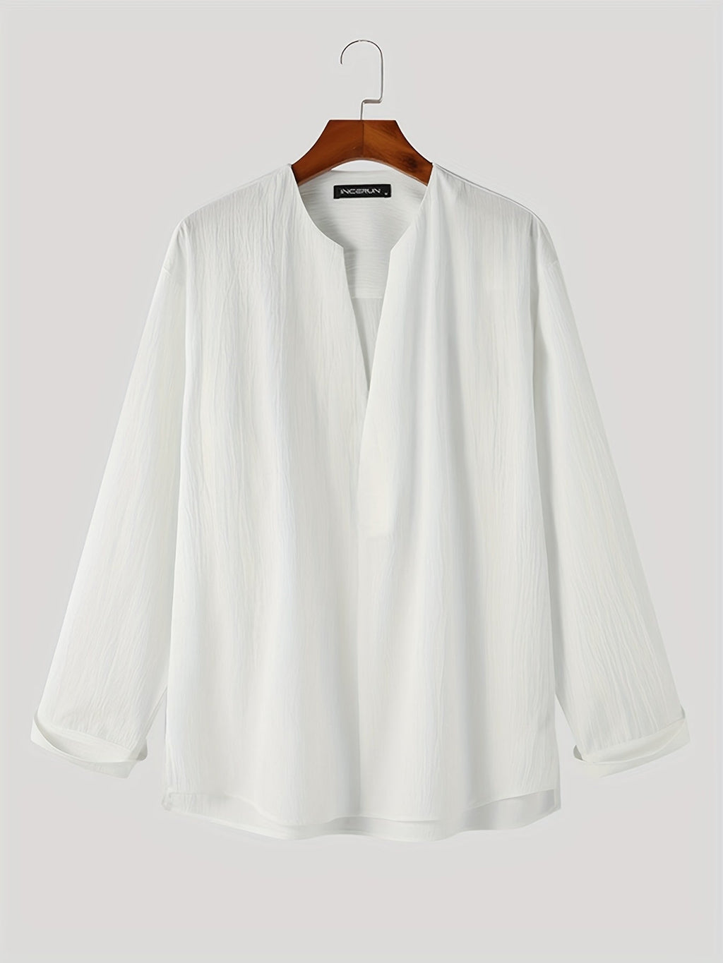 Franklin | Collarless V-Neck Shirt