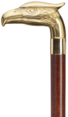 Solid Brass Cast Eagle Head Cane
