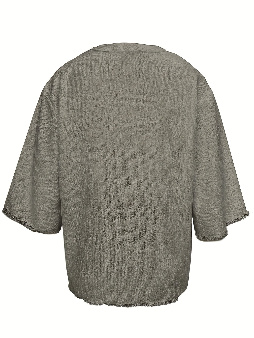 Dorian | Relaxed Lace-Up V-Neck Shirt