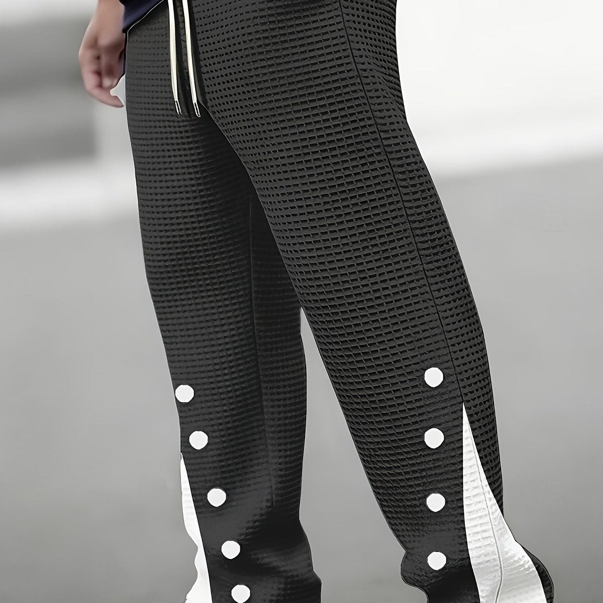 Barrett | Textured Snap-Side Pants