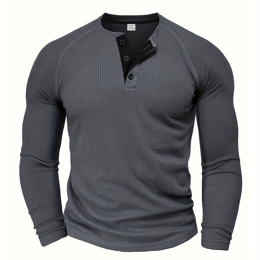 Graham | Classic Button Henley Shirt